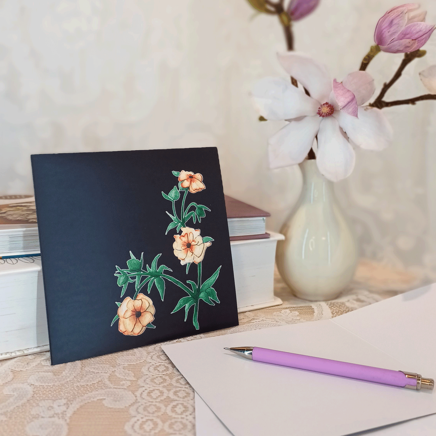 Fjärilsranunkel, Deluxe kort