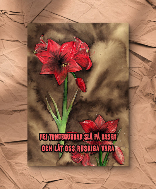 Hej tomtegubbar, julkort